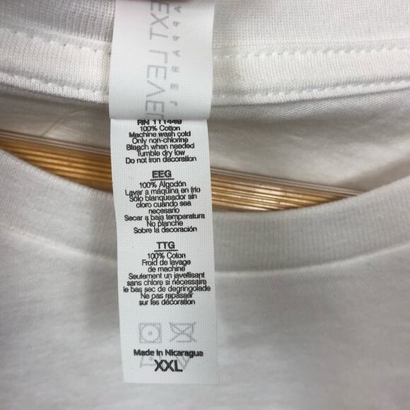 New Women's Next Level Black Halo Vote Tee in White Size XXL - Picture 8 of 11